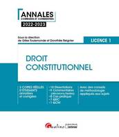 Droit constitutionnel - L1, 3 copies réelles d'étudiants annotées et corrigées - 10 Dissertations - 9 Commentaires (arrêt/citation) - 8 Cas pratique - 7 QRC - 1 QCM - Des conseils de méthodologie appliqués aux sujets