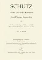 Small Sacred Concertos, Volume 3, Three Concertos for Soprano, Alto, Tenor and Bass