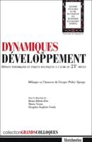 dynamiques de développement : débats théoriques et enjeux politiques à l'aube du, débats théoriques et enjeux politiques à l'aube du 21e siècle