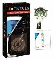 Coffret Cocktails, guide des cocktails, Ce coffret contient le Guide des Cocktails et une passoire à cocktail