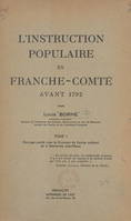 L'instruction populaire en Franche-Comté avant 1792 (1)