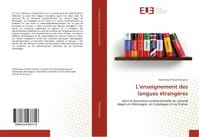 L'enseignement des langues étrangères, dans la formation professionnelle du second degré en Allemagne, en Catalogne et en France