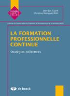 La formation professionnelle continue, Stratégies collectives