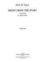 Right from the Start, 20 morceaux élémentaires très faciles pour jeunes instrumentistes. violin and piano.