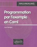 Programmation par l'exemple en Caml, exemples & problèmes corrigés