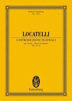 Vol. 1, 6 Introduzioni teatrali, Vol. 1. op. 4/1-6. string orchestra and basso continuo. Partition d'étude.