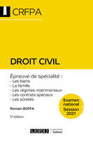 Droit civil, Épreuve de spécialité