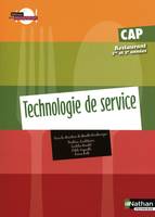 Technologie de service - CAP Restaurant Livre de l'élève