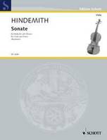 Sonate, Éditée d'après : Paul Hindemith, Oeuvres complètes, vol. V/7. viola and piano.