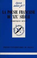 La poésie française du XIXe siècle