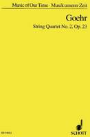 String Quartet No. 2, op. 23. string quartet. Partition d'étude.