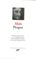 1, [1906-1936], Propos (Tome 1), (1906-1936)