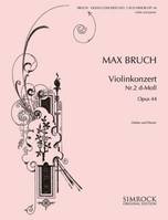 Violin Concerto 2 in D Minor, op. 44. violin and orchestra. Réduction pour piano avec partie soliste.