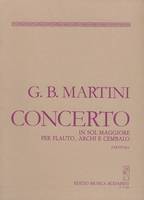 Concerto G major, for Flute, Strings and Harpsichord