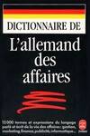 Dictionnaire de l'allemand des affaires