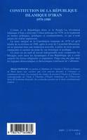 Constitution de la République islamique d'Iran 1979-1989