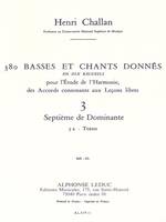 380 Basses et Chants Donnés Vol. 3A, Septièmes De Dominante - Textes