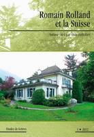 Etudes de lettres, n°291, 09/2012, Romain Rolland et la Suisse