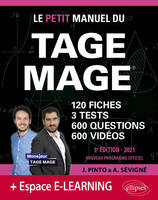 Le petit manuel du TAGE MAGE, 120 fiches, 3 tests, 600 questions, 600 vidéos de cours