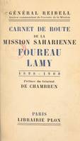 Carnet de route de la mission saharienne Foureau-Lamy, 1898-1900