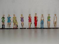 JESSICA BLANDY Set de 9 figurines Metal Deco Toys