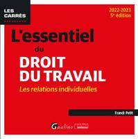 L'essentiel du droit du travail : les relations individuelles, Une présentation complète et à jour du droit du travail applicable en 2022