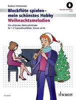 Weihnachtsmelodien, Die schönsten Weihnachtslieder. 1-2 descant recorders, piano ad lib..