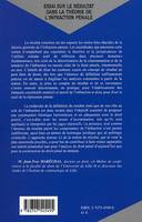 Essai sur le résultat dans la théorie de l'infraction pénale