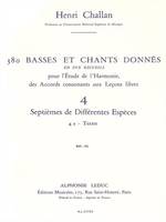 380 Basses et Chants Donnés Vol. 4A, Septièmes De Différentes Espèces - Textes