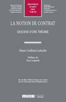 La notion de contrat, Esquisse d'une théorie