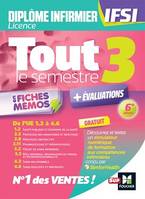 Tout le semestre 3 en fiches mémos - DEI IFSI - 6e édition - Révision et entraînement