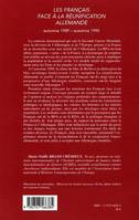 Les Français face à la réunification allemande, automne 1989 - automne 1990