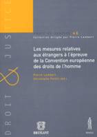 Les mesures relatives aux étrangers à l'épreuve de la Convention européenne des droits de l'homme, Actes du séminaire du 21 mars 2003