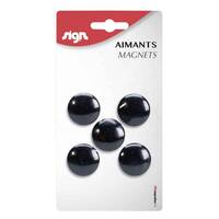 AIMANTS ROND 27MM  NOIR