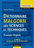 Dictionnaire Malgorn des sciences et techniques - 7ème édition - Français/Anglais, Français/Anglais