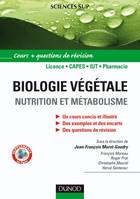 Biologie végétale, Nutrition et métabolisme, BIOLOGIE VEGETALE - NUTRITION ET METABOLISME : LICENCE, cours et questions de révision