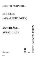 anschläge - ausschläge, (Modelle No. 5) Szenische Variationen für 3 Instrumentalisten. flute, cello and harpsichord. Partition d'exécution.