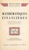 Mathématiques financières, Cours professé à l'École nationale d'organisation économique et sociale