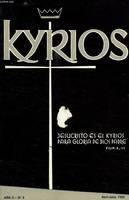 KYRIOS, AÑO II, N° 2, ABRIL-JUNIO 1959