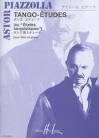 Tango - Etudes (6) ou Etudes tanguistiques, Flûte et piano