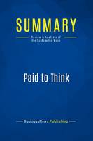 Summary: Paid to Think, Review and Analysis of the Goldsmiths' Book