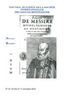 Nouveau bulletin de la Société internationale des amis de Montaigne. VIII, 2010-1, n° 51