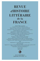 Revue d'Histoire littéraire de la France