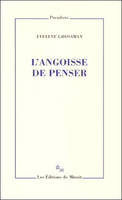 L'angoisse de penser