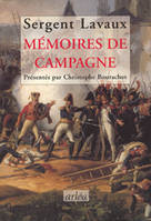 Mémoire de campagne, 1793-1814