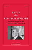 REVUE DES ETUDES ITALIENNES LE RECIT PAR IMAGES EUGENIO CORTI (1921-2014) TOME 63 NO 1-2