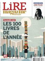 Lire Magazine Littéraire n°503 - Les 100 livres de l'année - Nov Dec 2021, Dossier spécial : Anne Frank