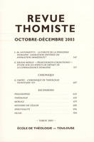 Revue thomiste - N°4/2003