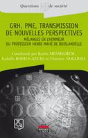 GRH, PME, Transmission - De nouvelles perspectives, Mélanges en l'honneur du professeur H. Mahé de Boislandelle