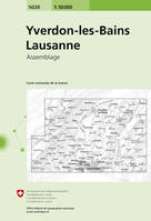 Carte nationale de la Suisse, 5020, Yverdon les Bains / Lausanne 5020